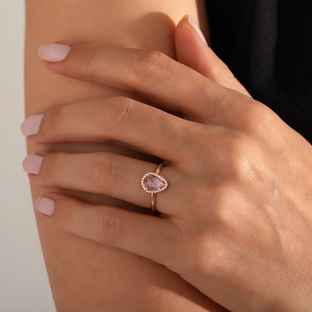 0.74 Karat Mavi Safir Pırlantalı Tasarım Yüzük - RNF0432 | Ronaff Pırlanta | Tektaş Yüzük, Pırlanta Yüzük, Kolye, Küpe