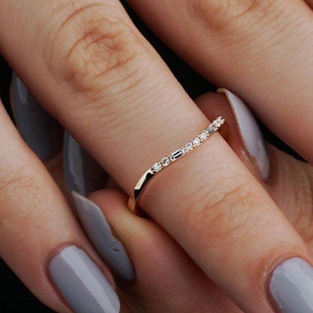 0.12 Karat Baget Pırlantalı Yüzük - RNF0270 | Ronaff Pırlanta | Tektaş Yüzük, Pırlanta Yüzük, Kolye, Küpe