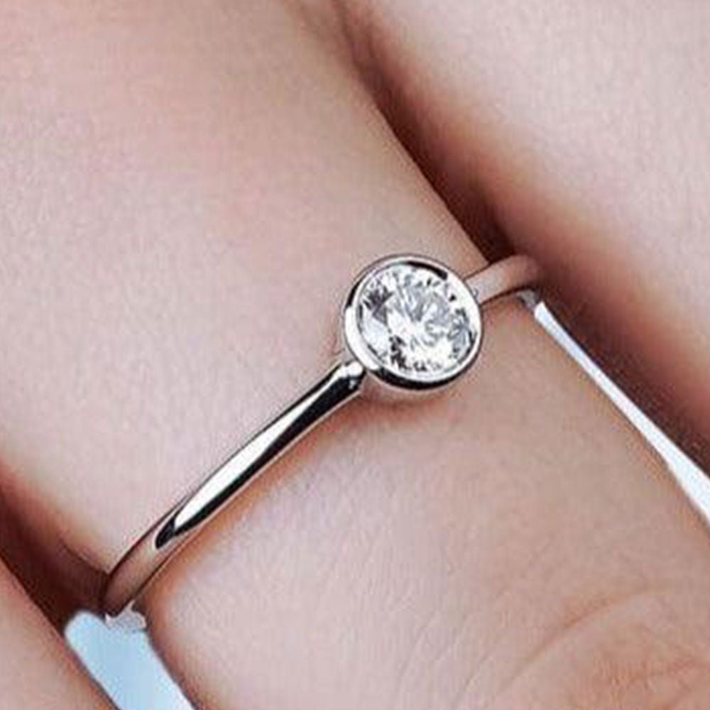 0.35 Karat Yuvarlak Kesim GIA/HRD Sertifikalı Tektaş Pırlanta Yüzük - RNF0049 | Ronaff Pırlanta | Tektaş Yüzük, Pırlanta Yüzük, Kolye, Küpe