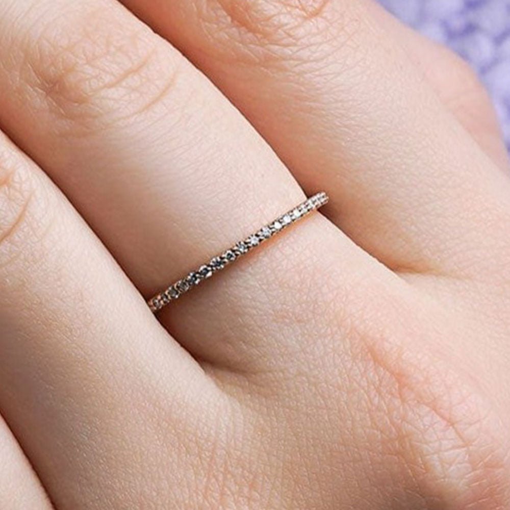 0.38 Karat Pırlanta İnce Tamtur Rose Yüzük - RNF0024 | Ronaff Pırlanta | Tektaş Yüzük, Pırlanta Yüzük, Kolye, Küpe
