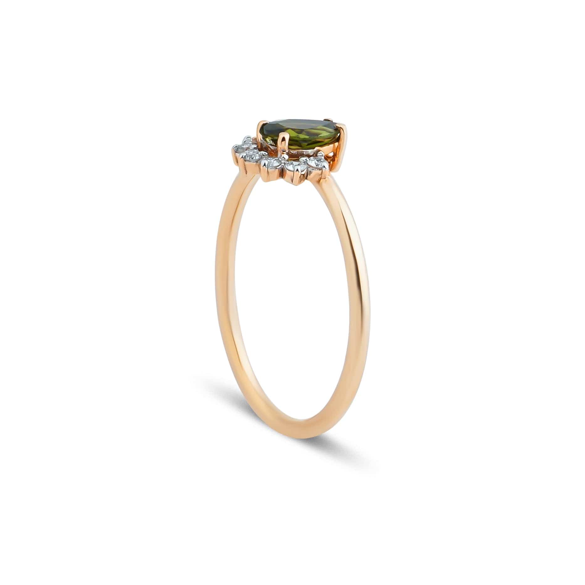 0.40 Karat Damla Peridot Pırlantalı Yüzük - RNF0306 | Ronaff Pırlanta | Tektaş Yüzük, Pırlanta Yüzük, Kolye, Küpe