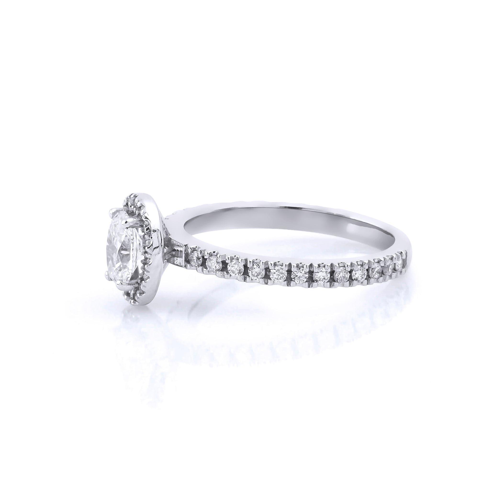 0.40 Karat Oval Tektaş & 0.20 Karat Halo GIA/HRD sertifikalı Pırlanta Yüzük - RNF0094 | Ronaff Pırlanta | Tektaş Yüzük, Pırlanta Yüzük, Kolye, Küpe