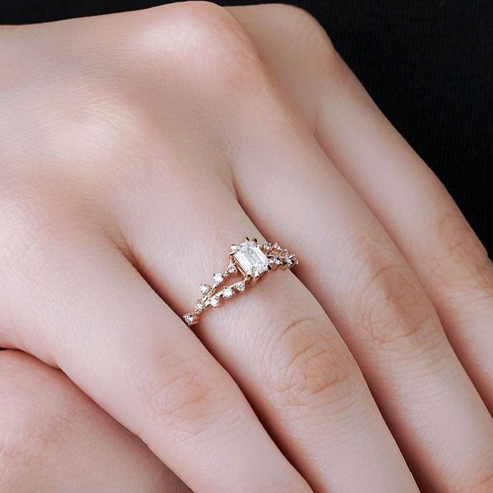 0.47 Karat Emerald Kesim GIA/HRD Sertifikalı Pırlanta Tektaş Yüzük - RNF0293 | Ronaff Pırlanta | Tektaş Yüzük, Pırlanta Yüzük, Kolye, Küpe