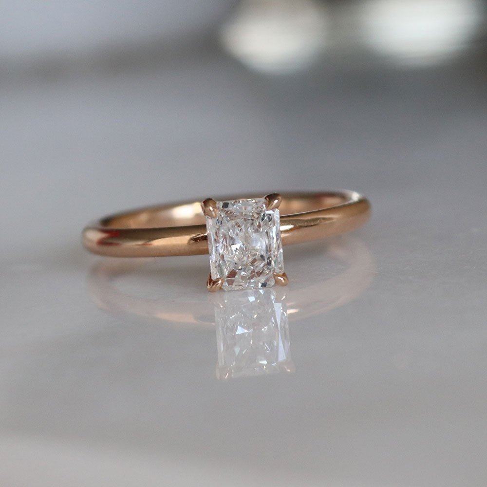 0.50 Karat Emerald Kesim HRD Sertifikalı Tektaş Pırlanta Yüzük - RNF0317 | Ronaff Pırlanta | Tektaş Yüzük, Pırlanta Yüzük, Kolye, Küpe