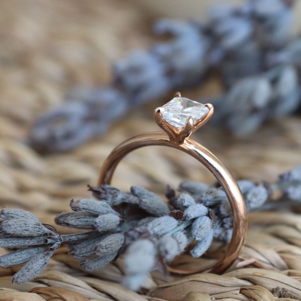 0.50 Karat Emerald Kesim HRD Sertifikalı Tektaş Pırlanta Yüzük - RNF0317 | Ronaff Pırlanta | Tektaş Yüzük, Pırlanta Yüzük, Kolye, Küpe