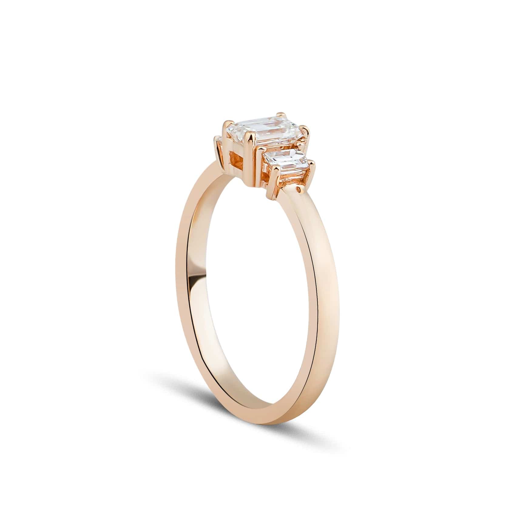 0.50 Karat Emerald Kesim HRD Sertifikalı Bagetli Tektaş - RNF0290 | Ronaff Pırlanta | Tektaş Yüzük, Pırlanta Yüzük, Kolye, Küpe