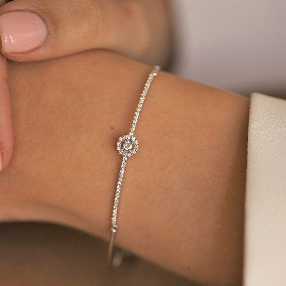 0.50 Karat Pırlantalı Tektaş Bileklik - RNF0684 | Ronaff Pırlanta | Tektaş Yüzük, Pırlanta Yüzük, Kolye, Küpe