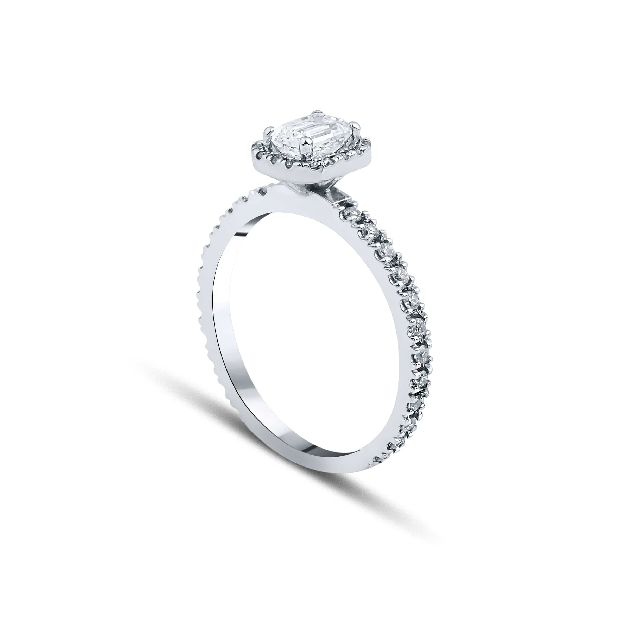 0.62 Karat Emerald Kesim GIA Sertifikalı Tektaş Pırlanta Yüzük - RNF0481 | Ronaff Pırlanta | Tektaş Yüzük, Pırlanta Yüzük, Kolye, Küpe