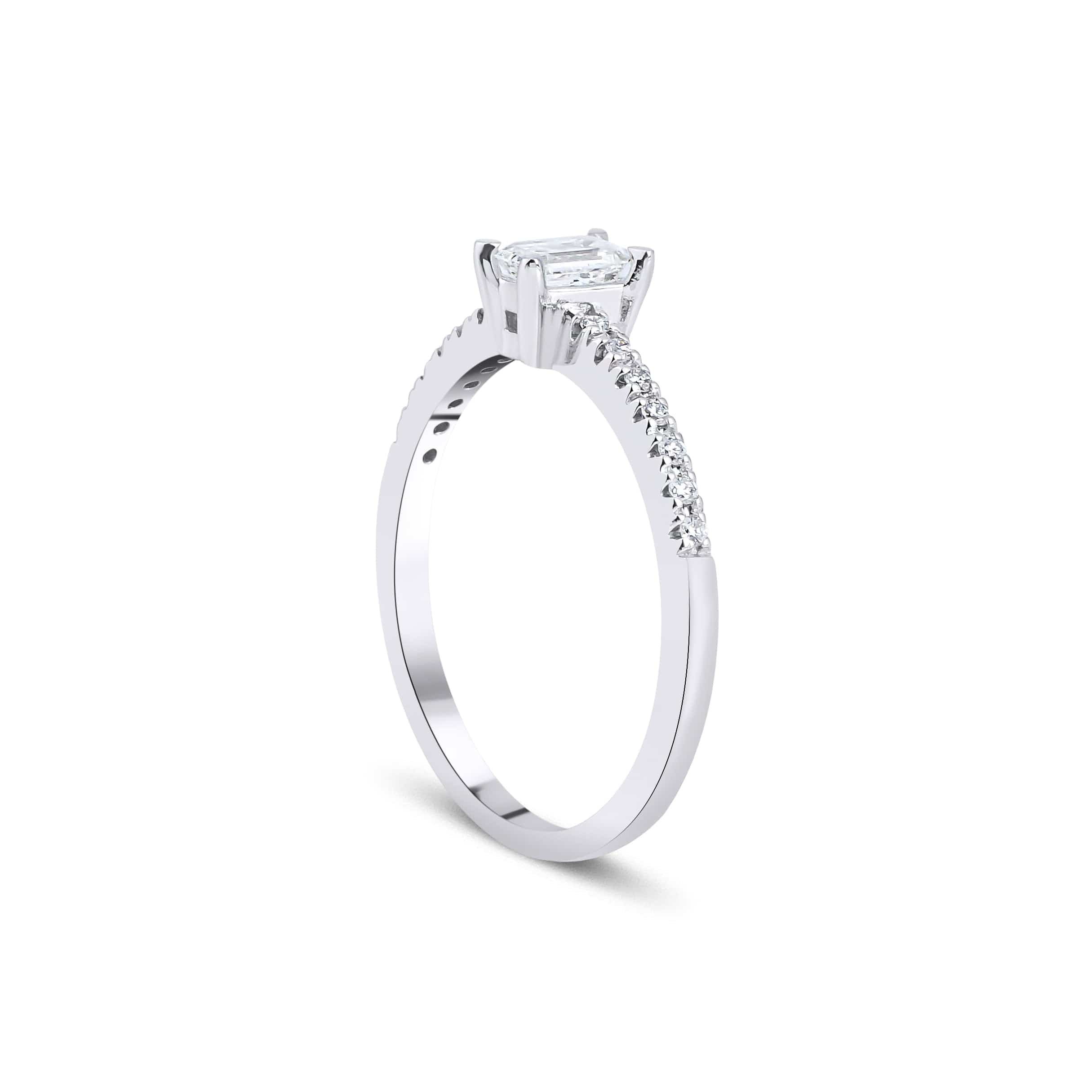0.54 Karat Emerald Kesim HRD Sertifikalı Pırlanta Tektaş Yüzük - RNF0362 | Ronaff Pırlanta | Tektaş Yüzük, Pırlanta Yüzük, Kolye, Küpe