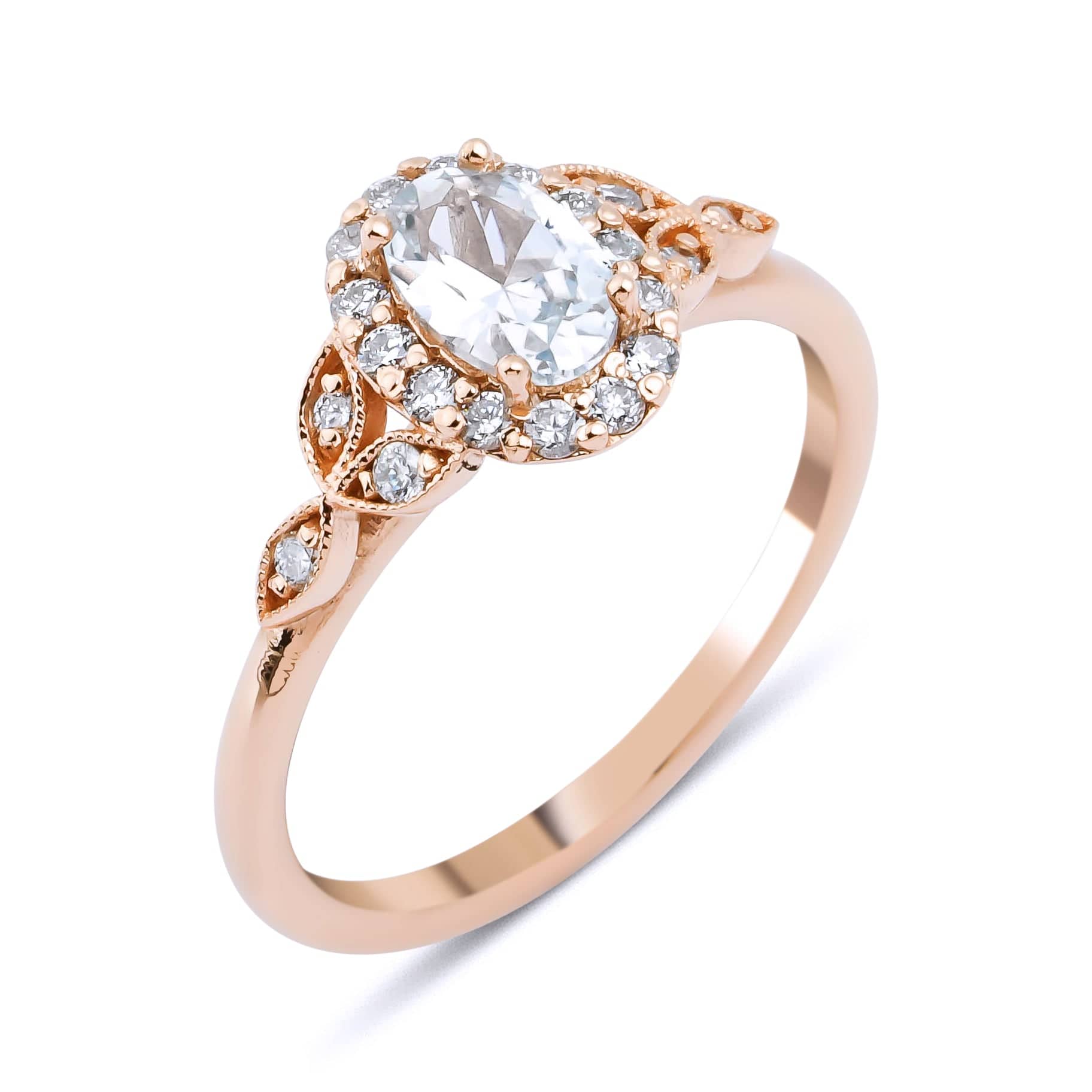 0.56 Karat Oval Kesim GIA/HRD Sertifikalı Vintage Pırlanta Yüzük - RNF0080 | Ronaff Pırlanta | Tektaş Yüzük, Pırlanta Yüzük, Kolye, Küpe