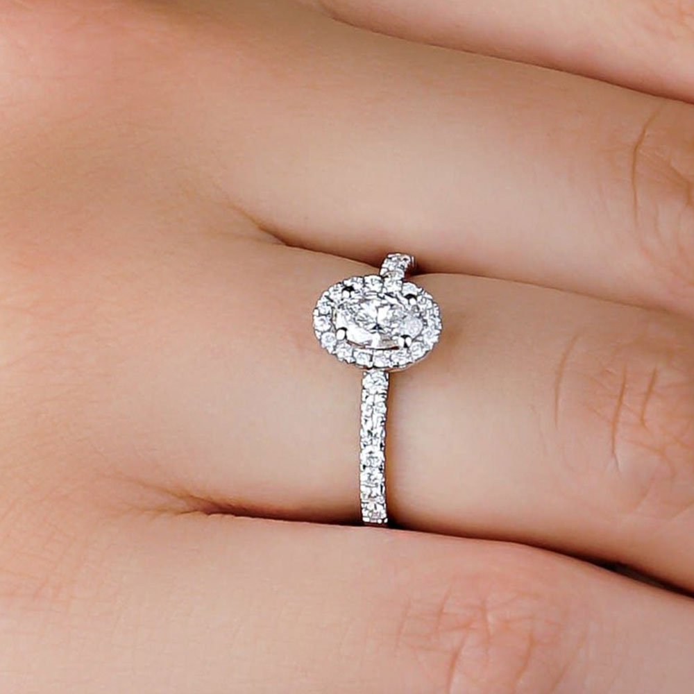 0.58 Karat Oval Kesim GIA/HRD Sertifikalı Pırlanta Tektaş Yüzük - RNF0380 | Ronaff Pırlanta | Tektaş Yüzük, Pırlanta Yüzük, Kolye, Küpe
