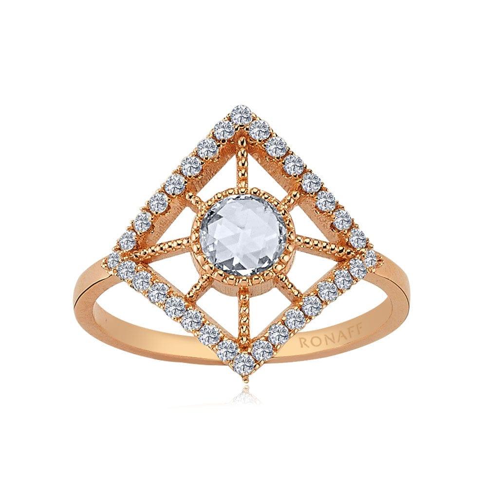 0.60 Karat Elmas Pırlantalı Vintage Yüzük - RNF0067 | Ronaff Pırlanta | Tektaş Yüzük, Pırlanta Yüzük, Kolye, Küpe