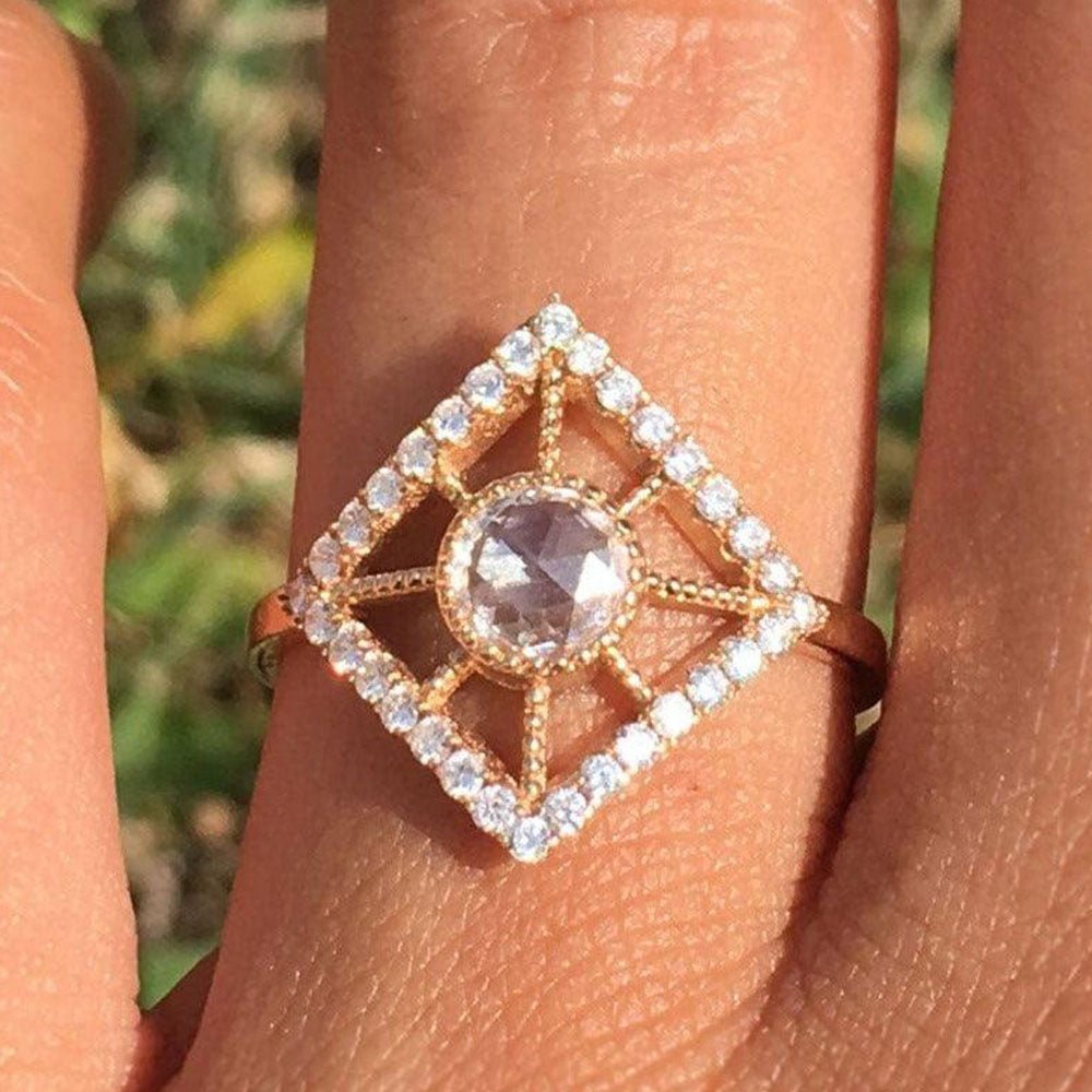 0.60 Karat Elmas Pırlantalı Vintage Yüzük - RNF0067 | Ronaff Pırlanta | Tektaş Yüzük, Pırlanta Yüzük, Kolye, Küpe