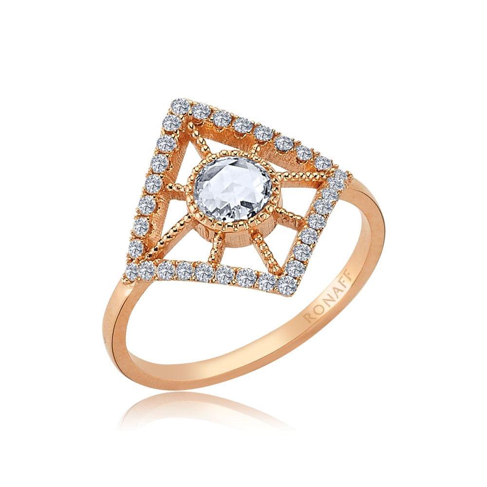 0.60 Karat Elmas Pırlantalı Vintage Yüzük - RNF0067 | Ronaff Pırlanta | Tektaş Yüzük, Pırlanta Yüzük, Kolye, Küpe