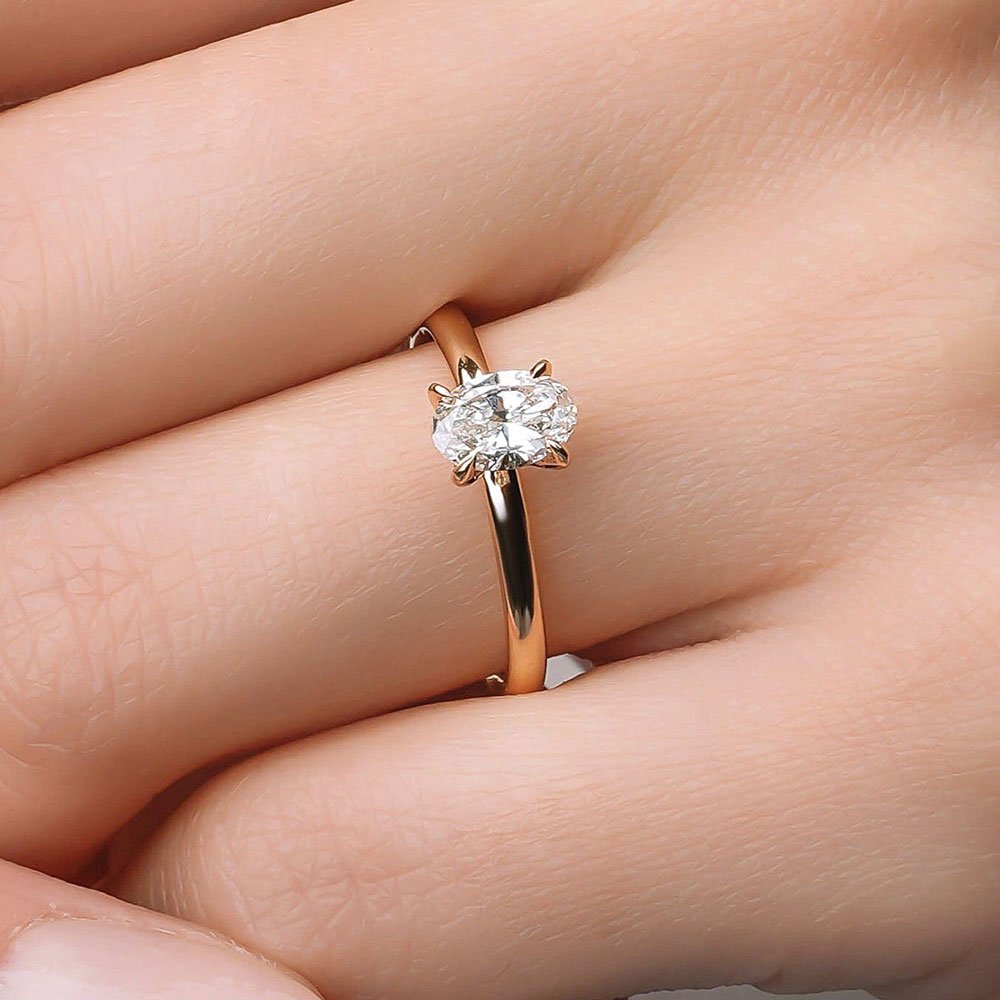 0.60 Karat Oval Kesim GIA Sertifikalı Tektaş Pırlanta Yüzük - RNF0658 | Ronaff Pırlanta | Tektaş Yüzük, Pırlanta Yüzük, Kolye, Küpe
