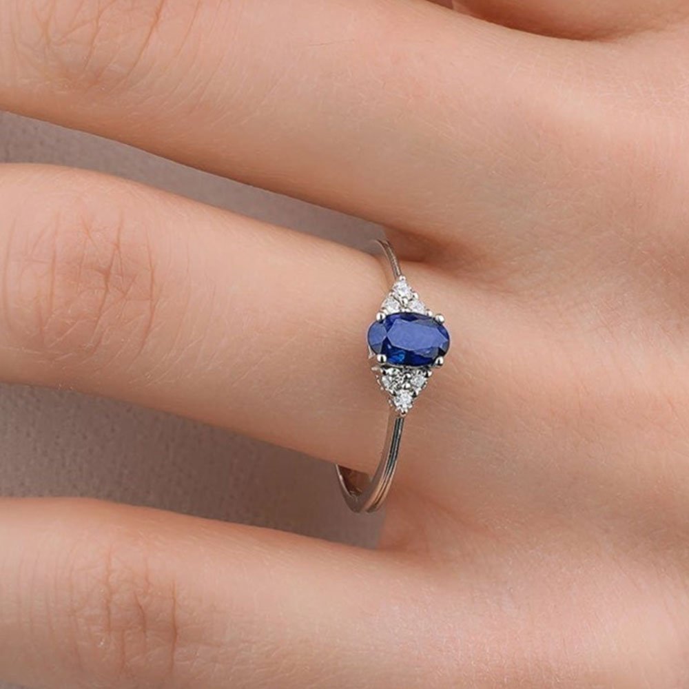 0.66 Karat Safir Pırlantalı Yüzük - RNF0646 | Ronaff Pırlanta | Tektaş Yüzük, Pırlanta Yüzük, Kolye, Küpe