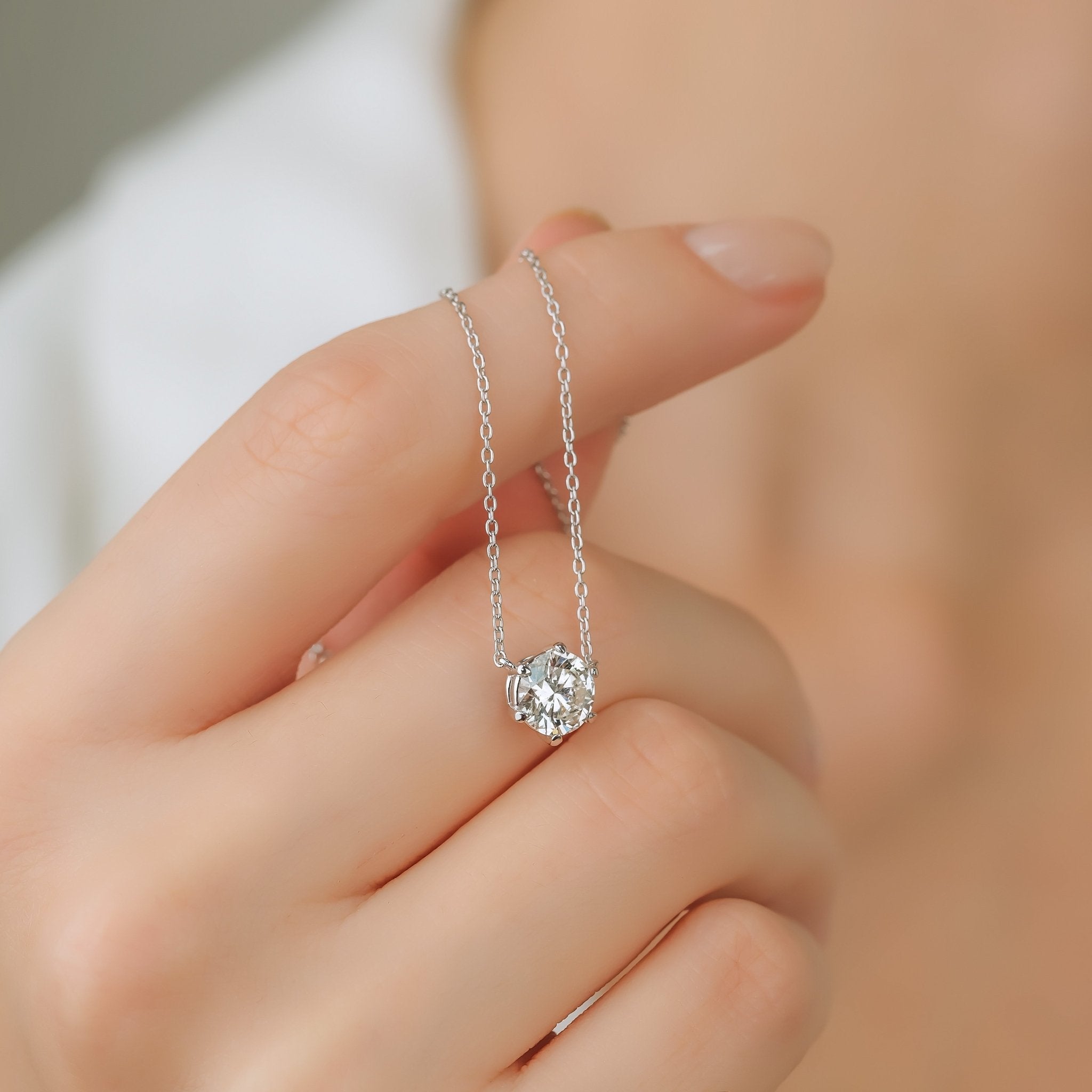 0.70 karat GIA Sertifikalı Tektaş Pırlanta Kolye - RNF0813 | Ronaff Pırlanta | Tektaş Yüzük, Pırlanta Yüzük, Kolye, Küpe