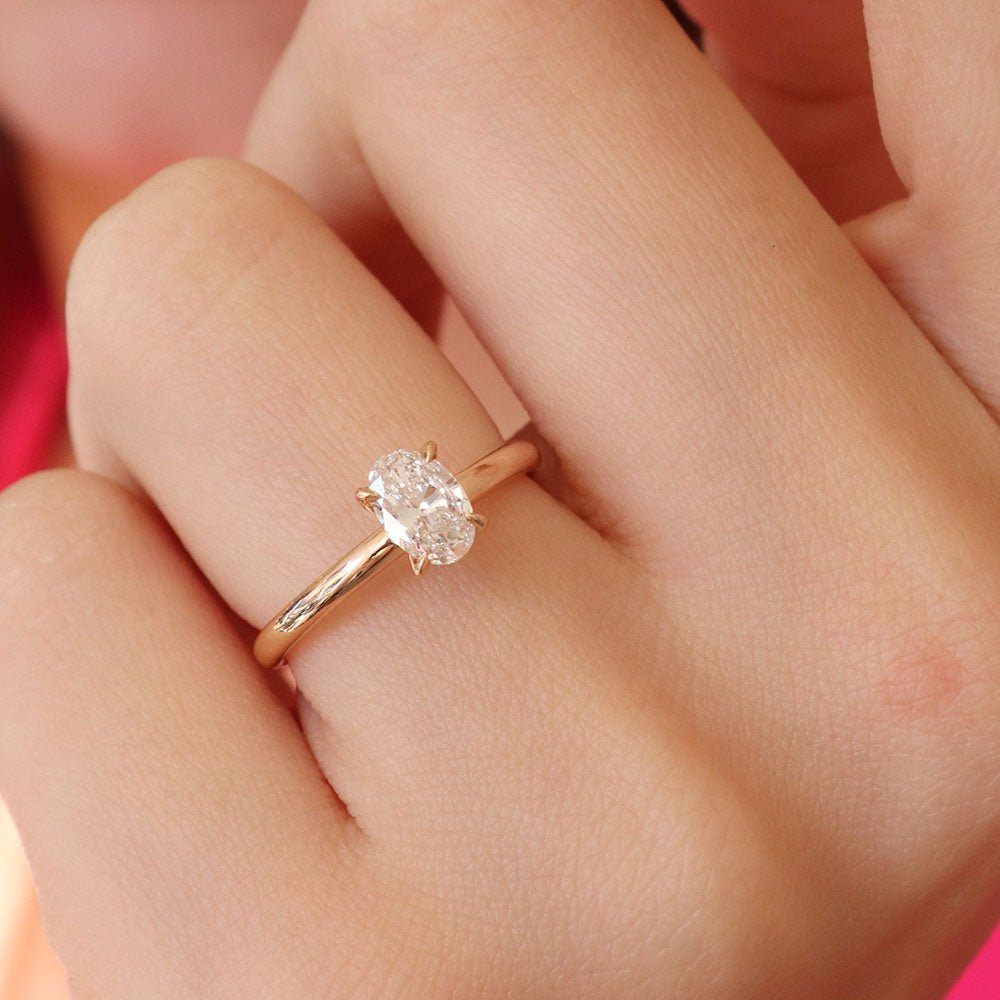 0.75 Karat Oval Kesim Pırlanta GIA/HRD Sertifikalı Tektaş Yüzük - RNF0355 | Ronaff Pırlanta | Tektaş Yüzük, Pırlanta Yüzük, Kolye, Küpe