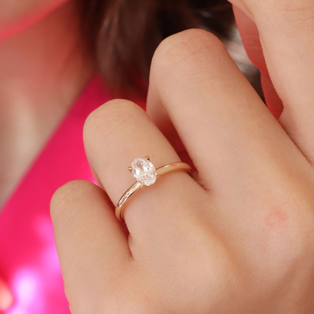 0.75 Karat Oval Kesim Pırlanta GIA/HRD Sertifikalı Tektaş Yüzük - RNF0355 | Ronaff Pırlanta | Tektaş Yüzük, Pırlanta Yüzük, Kolye, Küpe