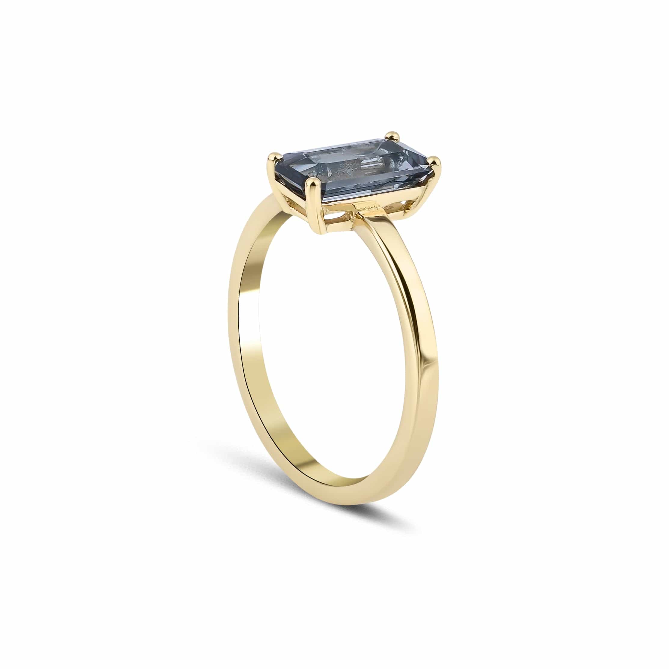 0.80 Karat Baget Kesim Spinel Tektaş Yüzük - RNF0637 | Ronaff Pırlanta | Tektaş Yüzük, Pırlanta Yüzük, Kolye, Küpe
