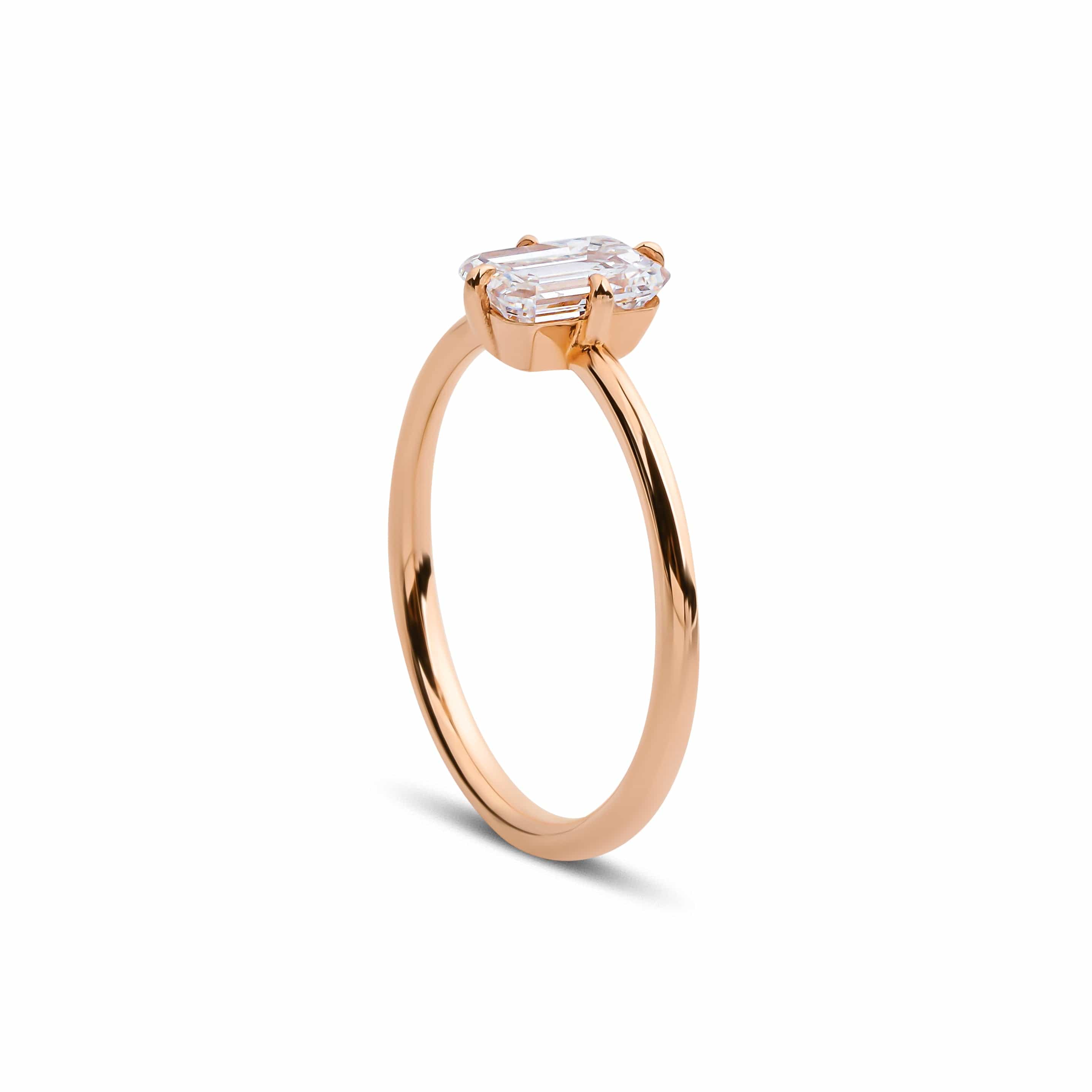 0.80 Karat Elegante GIA/HRD Sertifikalı Emerald Kesim Tektaş Pırlanta Yüzük - RNF0560 | Ronaff Pırlanta | Tektaş Yüzük, Pırlanta Yüzük, Kolye, Küpe
