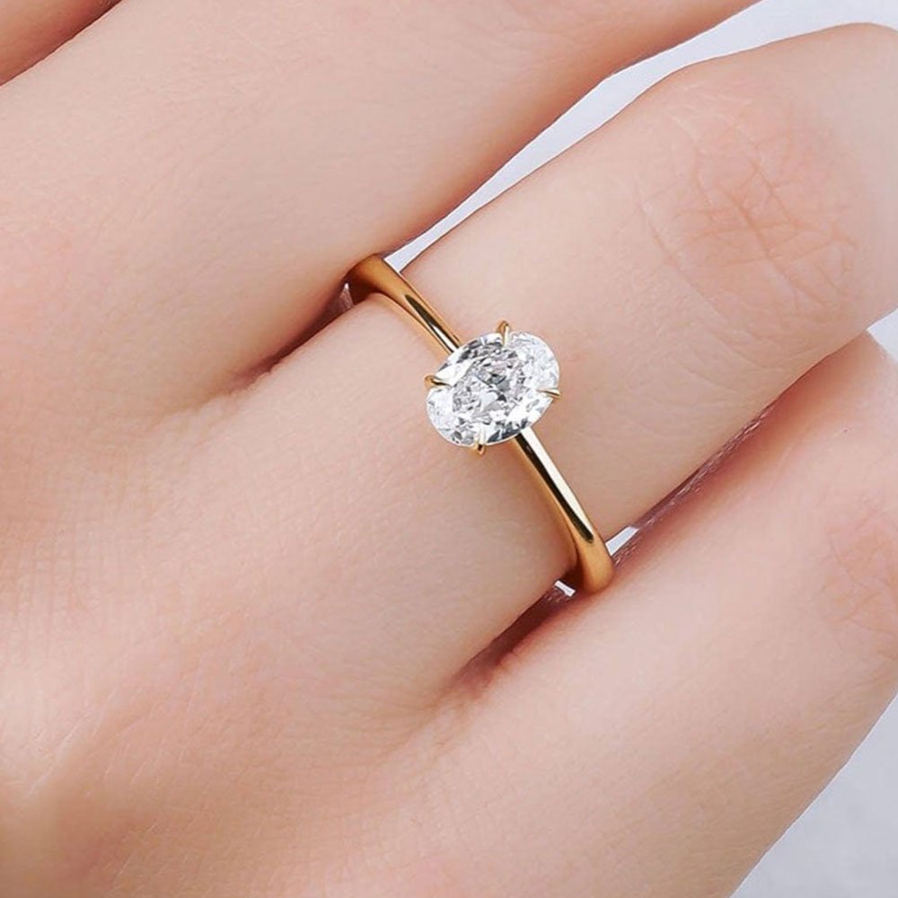 0.80 Karat Oval Kesim HRD Sertifikalı Tektaş Pırlanta Yüzük - RNF0112 | Ronaff Pırlanta | Tektaş Yüzük, Pırlanta Yüzük, Kolye, Küpe