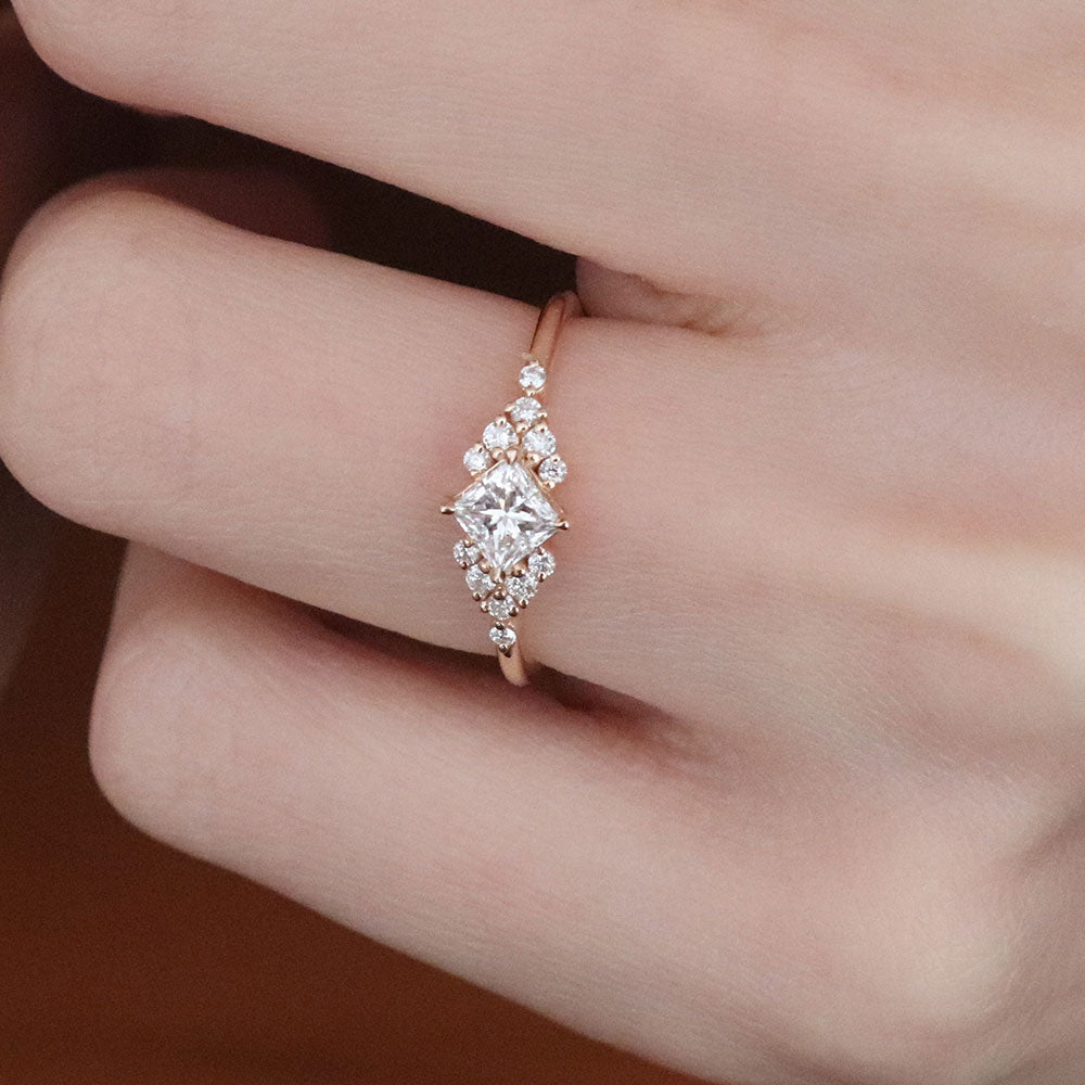 0.82 Karat Prenses Kesim GIA/HRD Sertifikalı Tektaş Pırlanta Yüzük - RNF0488 | Ronaff Pırlanta | Tektaş Yüzük, Pırlanta Yüzük, Kolye, Küpe