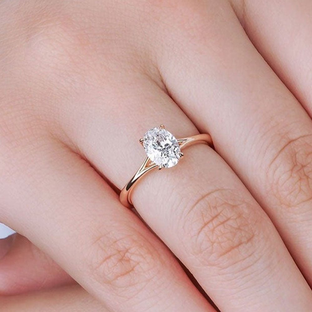 0.90 Karat Oval Kesim GIA Sertifikalı Tektaş Pırlanta Yüzük - RNF0480 | Ronaff Pırlanta | Tektaş Yüzük, Pırlanta Yüzük, Kolye, Küpe