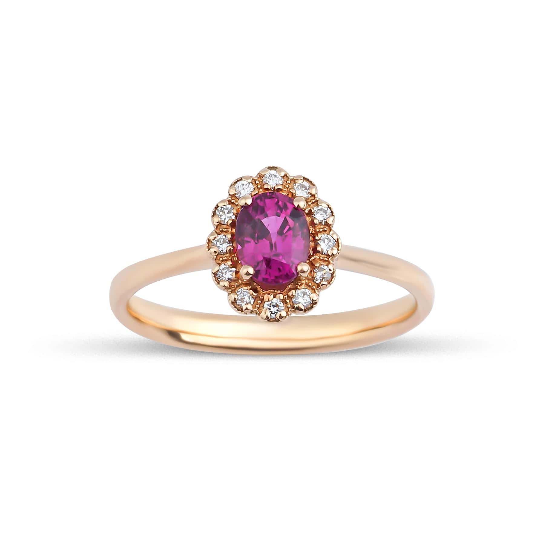 0.90 Karat Oval Yakut Pırlantalı Yüzük - RNF0244 | Ronaff Pırlanta | Tektaş Yüzük, Pırlanta Yüzük, Kolye, Küpe