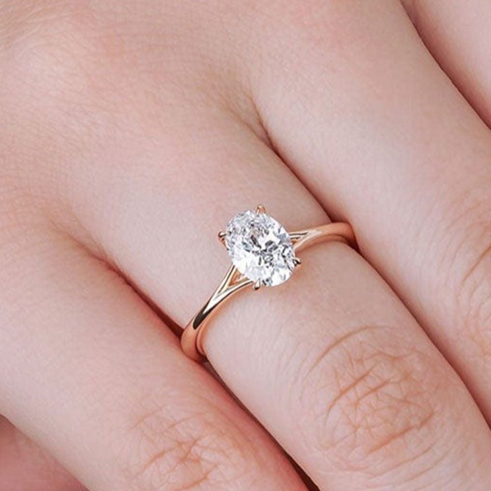 1.00 Karat Oval Kesim HRD Sertifikalı Pırlanta Tektaş Yüzük - RNF0348 | Ronaff Pırlanta | Tektaş Yüzük, Pırlanta Yüzük, Kolye, Küpe