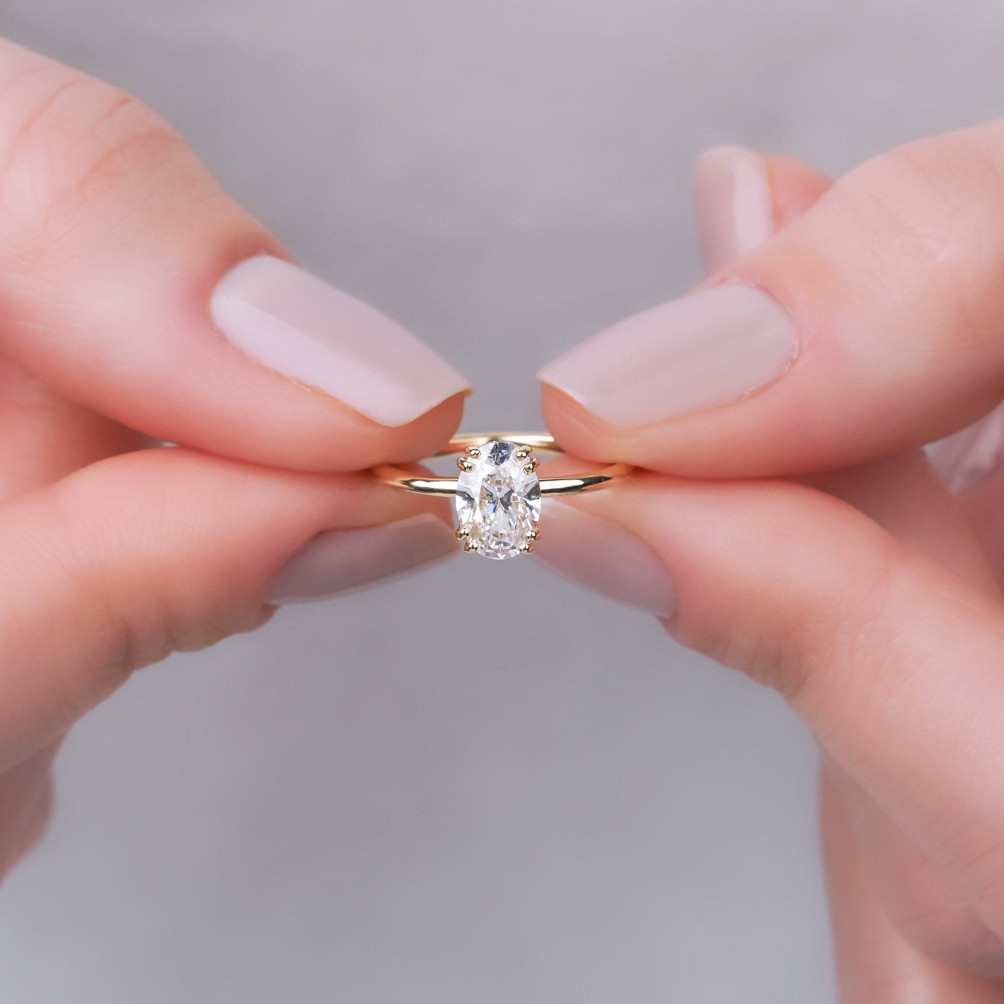 1.00 Karat Oval Kesim HRD Sertifikalı Tektaş Pırlanta Yüzük - RNF0541 | Ronaff Pırlanta | Tektaş Yüzük, Pırlanta Yüzük, Kolye, Küpe