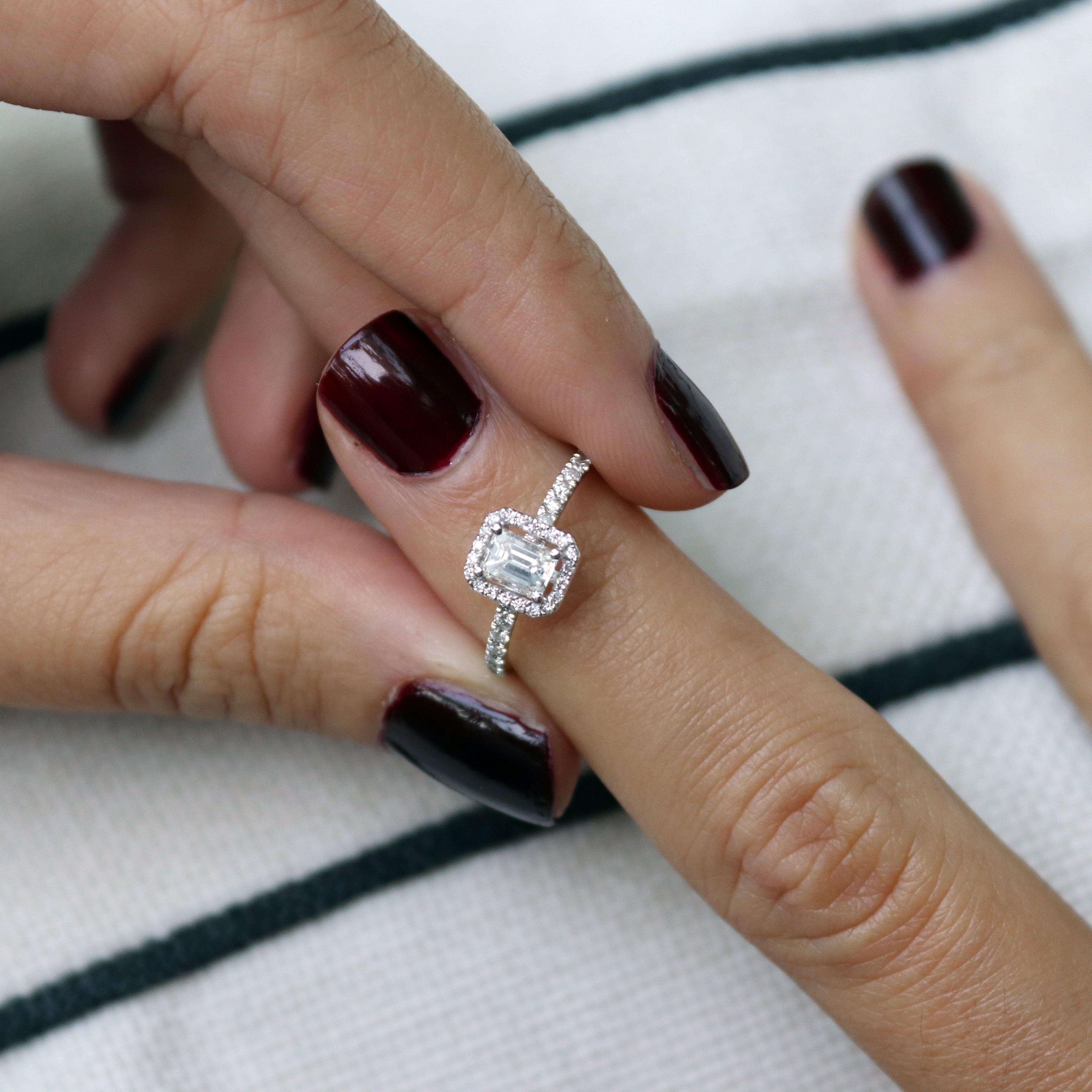 1.08 Karat Emerald Kesim GIA/HRD Sertifikalı Tektaş Pırlanta Yüzük - RNF0484 | Ronaff Pırlanta | Tektaş Yüzük, Pırlanta Yüzük, Kolye, Küpe