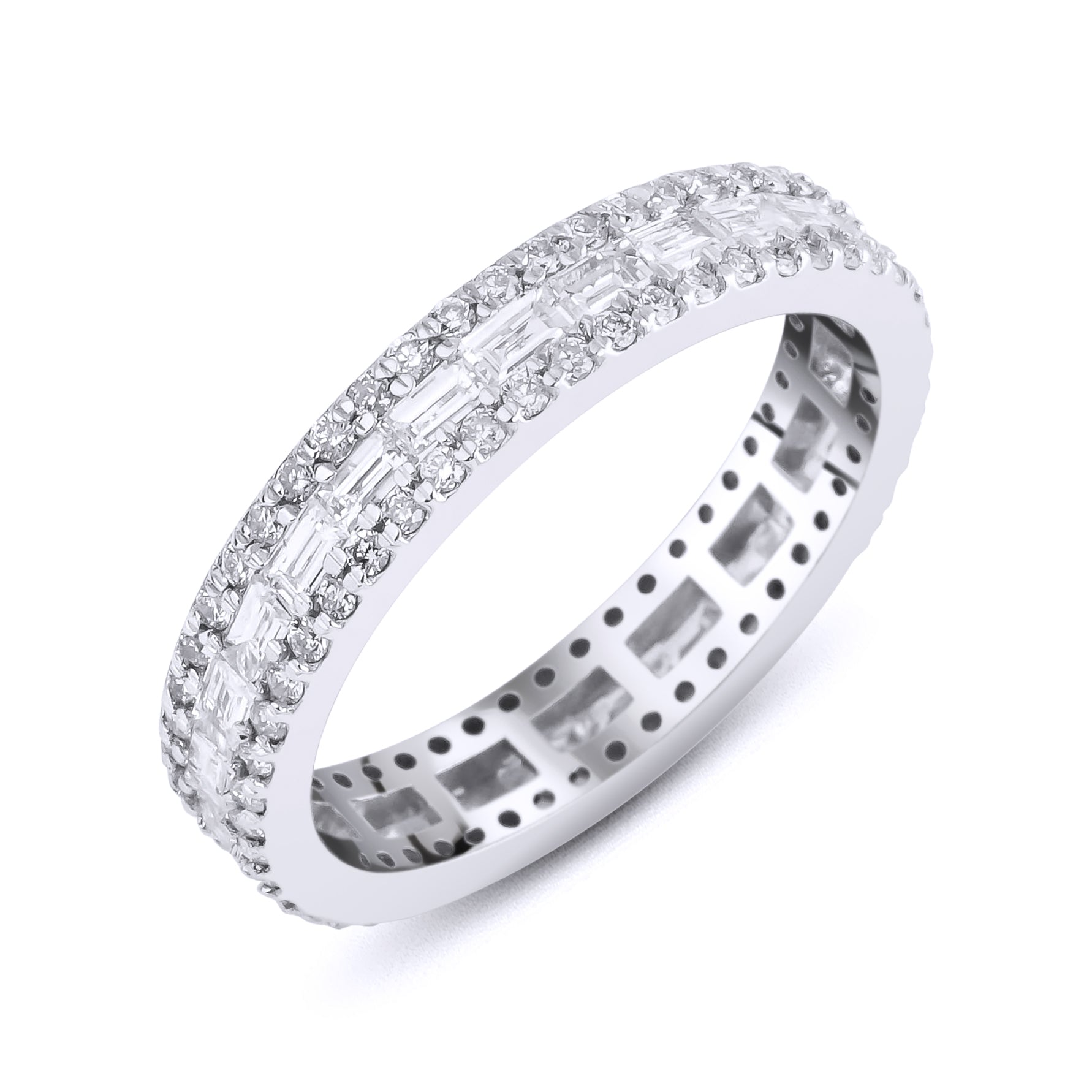 0.74 Karat & 0.44 Karat Baget Pırlantalı Tamtur Yüzük - RNF0133 | Ronaff Pırlanta | Tektaş Yüzük, Pırlanta Yüzük, Kolye, Küpe