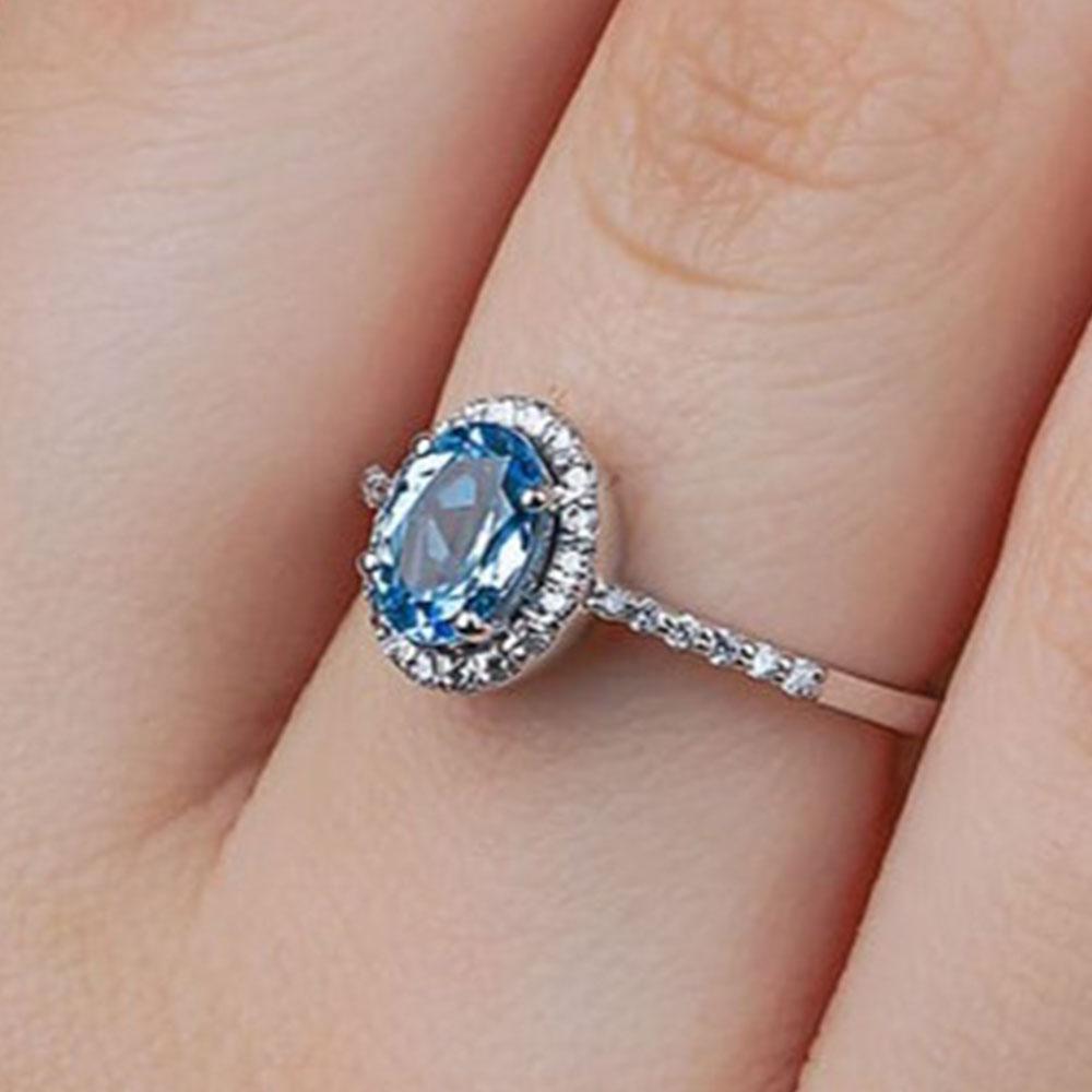 1.20 Karat Mavi Topaz & 0.30 Karat Pırlantalı Anturaj Yüzük - RNF0134 | Ronaff Pırlanta | Tektaş Yüzük, Pırlanta Yüzük, Kolye, Küpe