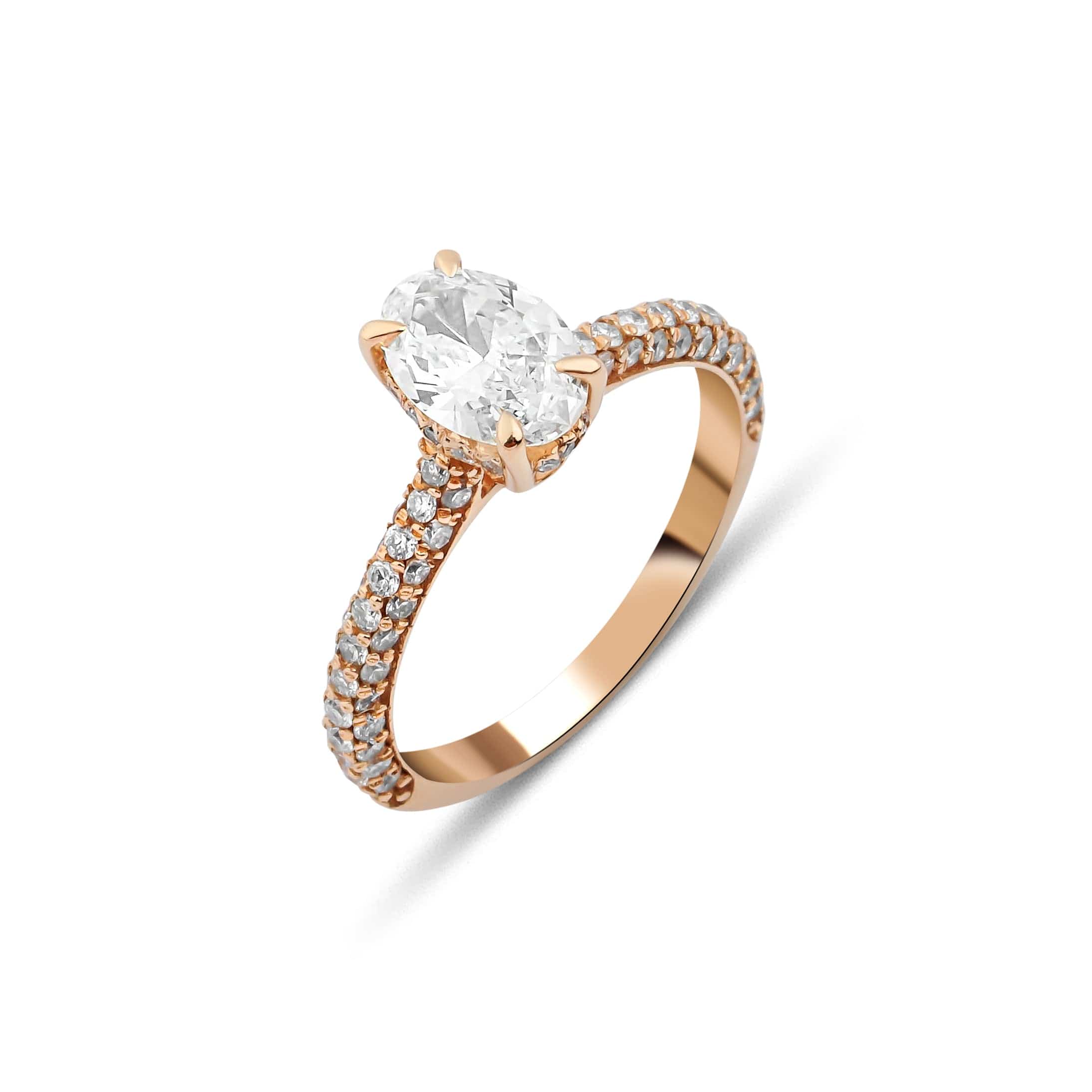 0.80 Karat + 0.42Karat Oval Kesim HRD Sertifikalı Pırlanta Tektaş Yüzük - RNF0325 | Ronaff Pırlanta | Tektaş Yüzük, Pırlanta Yüzük, Kolye, Küpe