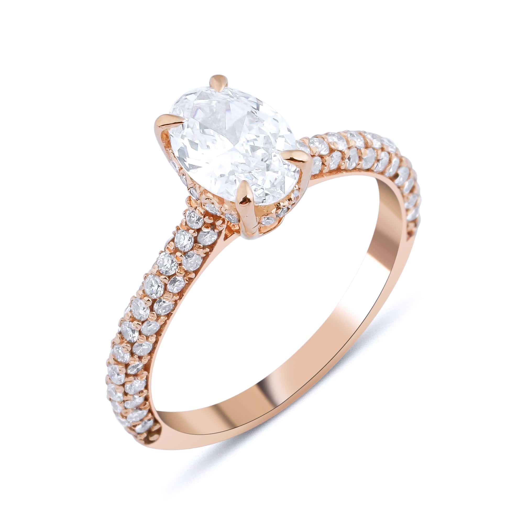 0.80 Karat Oval & 0.40 Karat Özel Tasarım GIA/HRD Sertifikalı Tektaş Pırlanta Yüzük - RNF0128 | Ronaff Pırlanta | Tektaş Yüzük, Pırlanta Yüzük, Kolye, Küpe