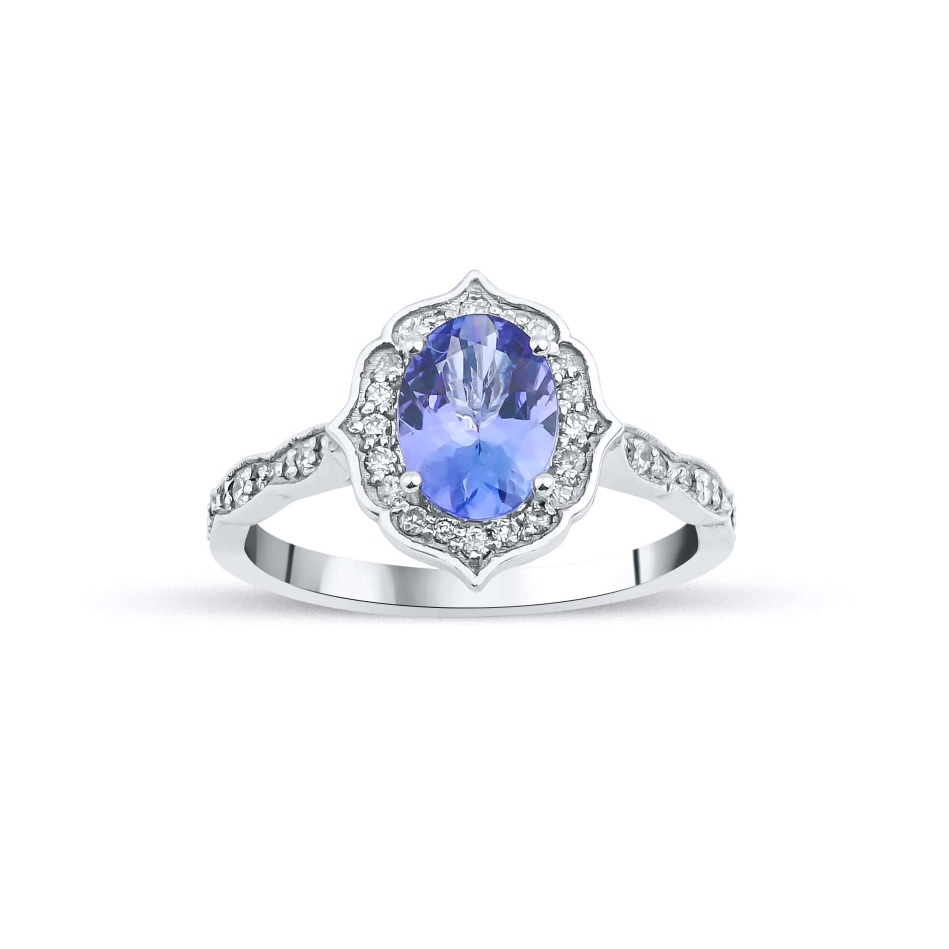 1.65 Karat Oval Tanzanit Pırlantalı Yüzük - RNF0313 | Ronaff Pırlanta | Tektaş Yüzük, Pırlanta Yüzük, Kolye, Küpe