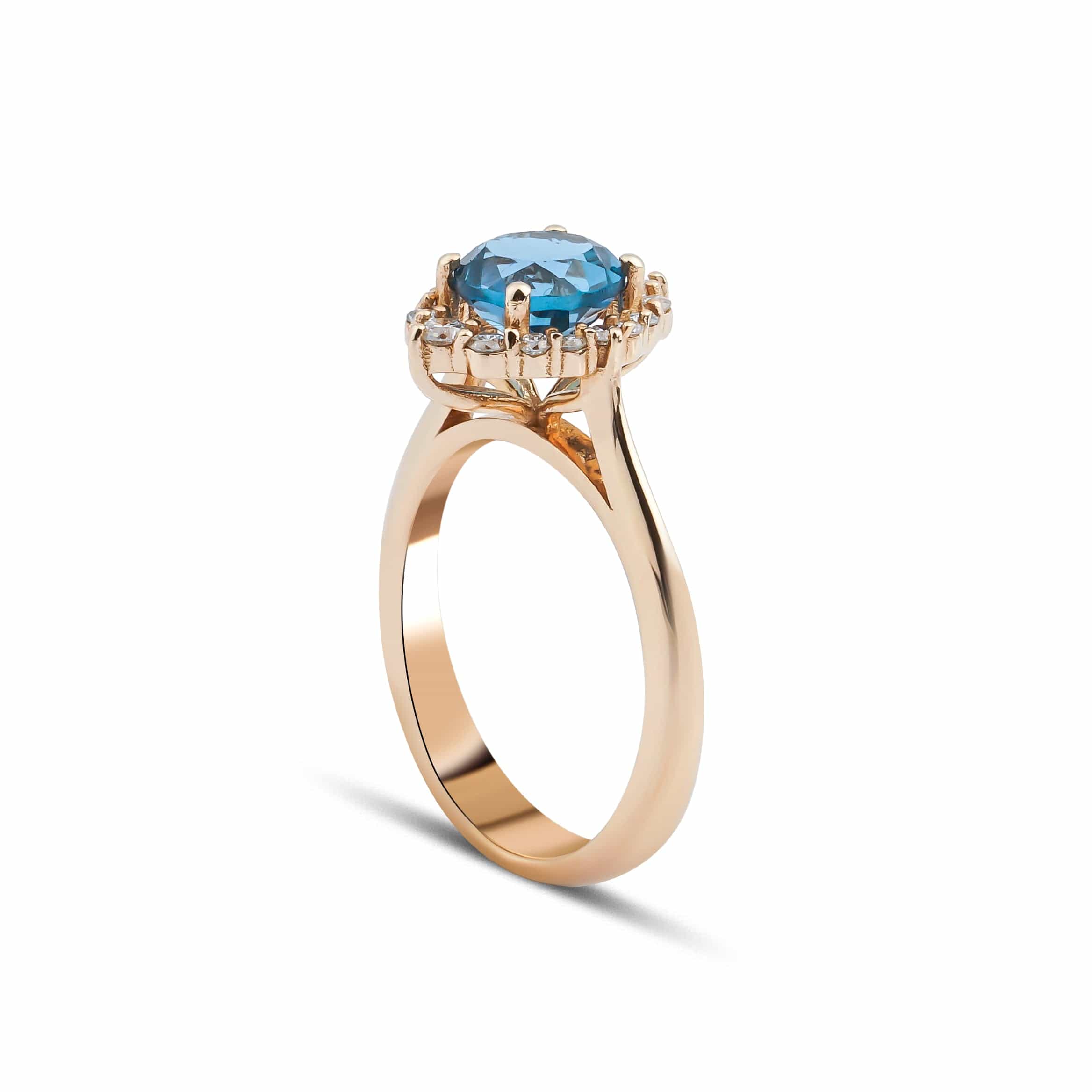 1.67 Karat London Blue Topaz Pırlantalı Yüzük - RNF0140 | Ronaff Pırlanta | Tektaş Yüzük, Pırlanta Yüzük, Kolye, Küpe