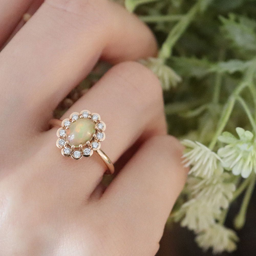 1.96 Karat Oval Opal Pırlantalı Yüzük - RNF0245 | Ronaff Pırlanta | Tektaş Yüzük, Pırlanta Yüzük, Kolye, Küpe