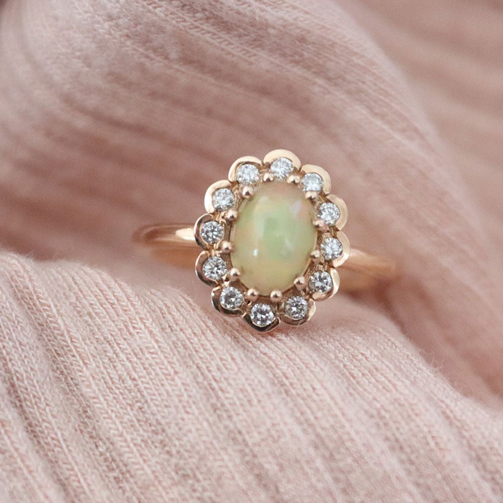 1.96 Karat Oval Opal Pırlantalı Yüzük - RNF0245 | Ronaff Pırlanta | Tektaş Yüzük, Pırlanta Yüzük, Kolye, Küpe