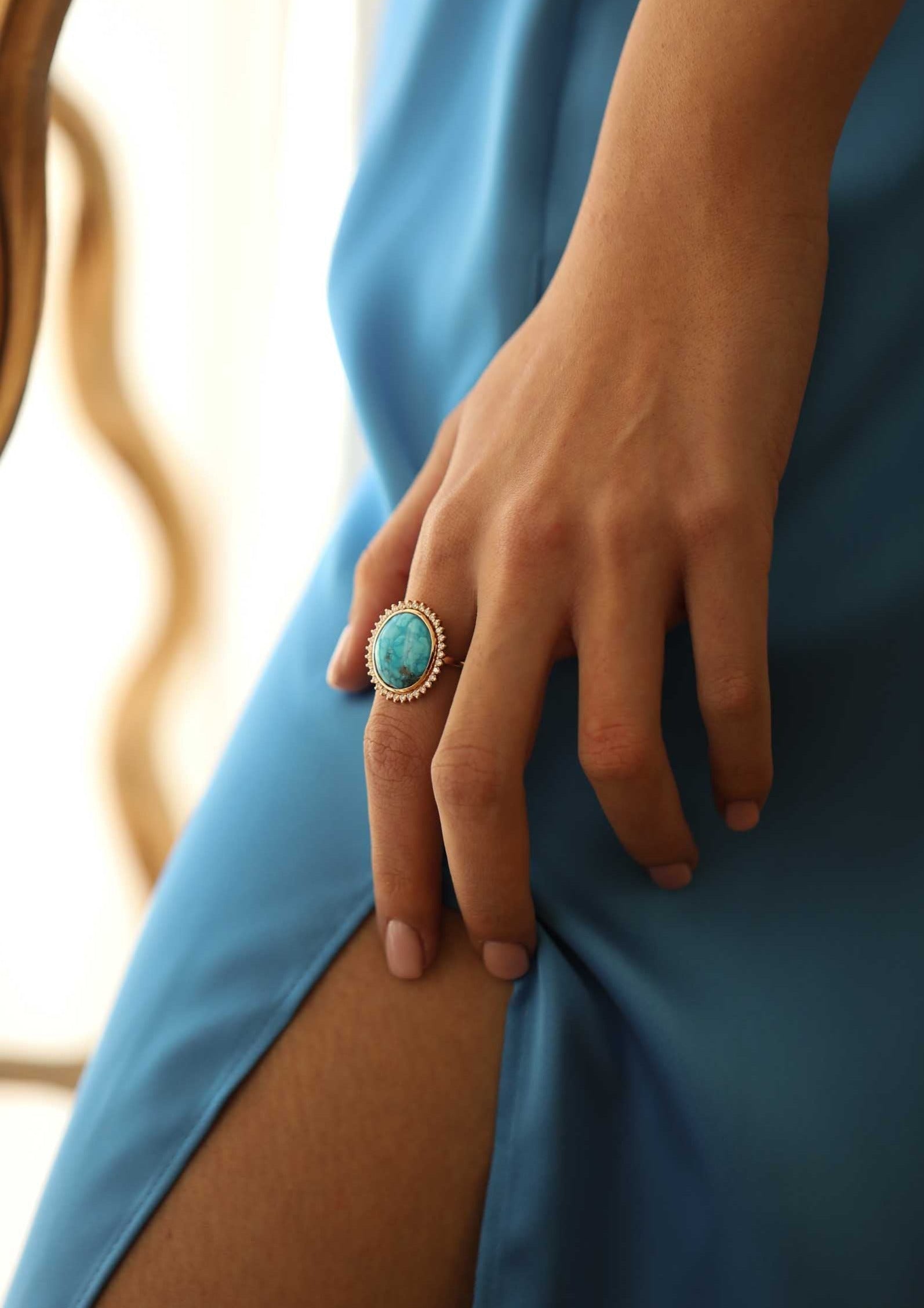 8.75 Karat Opal & Pırlantalı Özel Tasarım Yüzük ( Ocean Ring ) - RNF0706 | Ronaff Pırlanta | Tektaş Yüzük, Pırlanta Yüzük, Kolye, Küpe