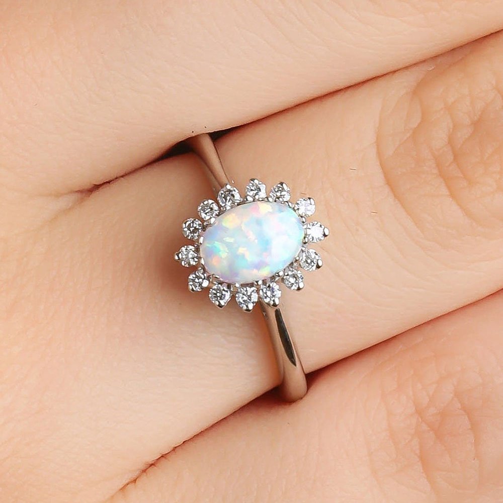 2.18 Karat Opal Pırlantalı Yüzük - RNF0157 | Ronaff Pırlanta | Tektaş Yüzük, Pırlanta Yüzük, Kolye, Küpe