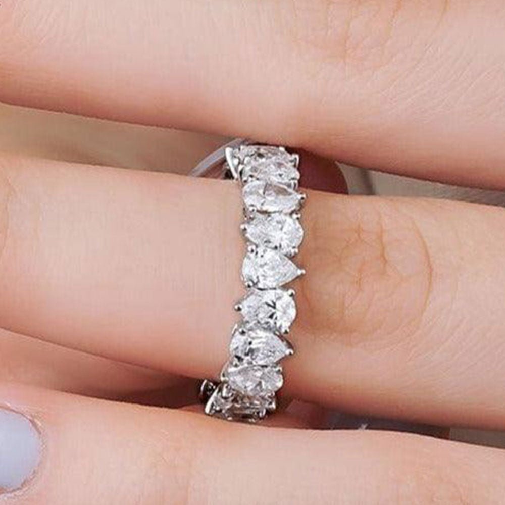 4.00 Karat Damla Pırlantalı Tamtur Yüzük - RNF0165 | Ronaff Pırlanta | Tektaş Yüzük, Pırlanta Yüzük, Kolye, Küpe