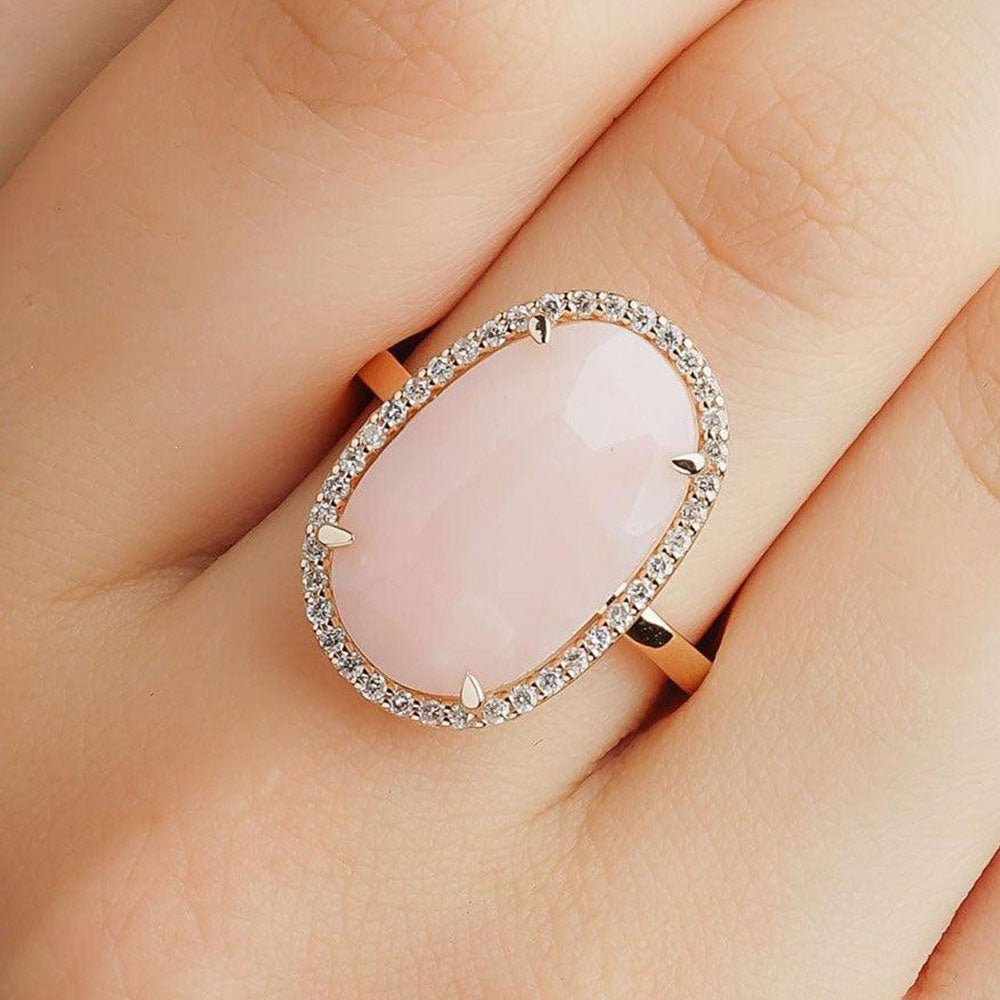5.11 Karat Pembe Opal Pırlanta Yüzük - RNF0163 | Ronaff Pırlanta | Tektaş Yüzük, Pırlanta Yüzük, Kolye, Küpe