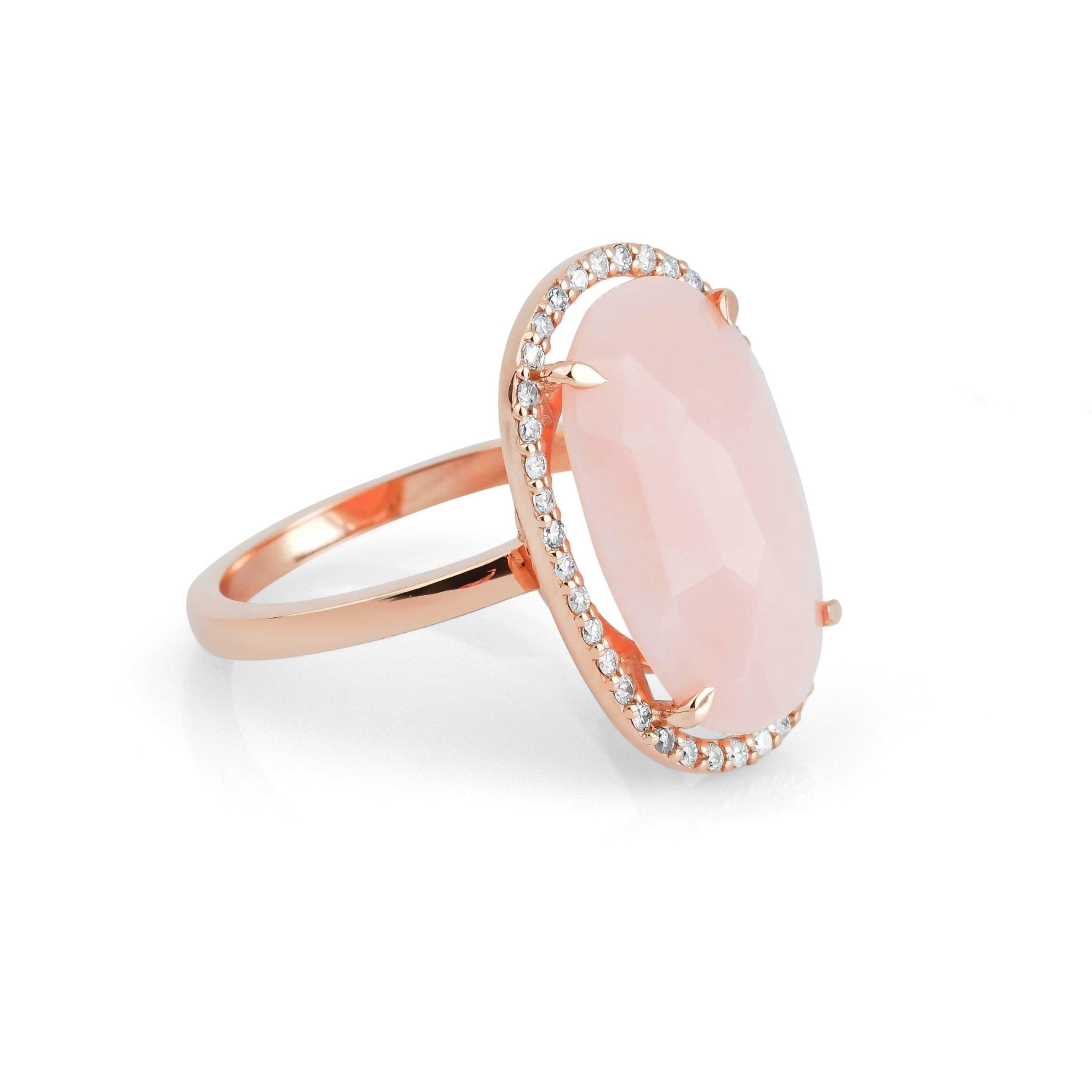 5.11 Karat Pembe Opal Pırlanta Yüzük - RNF0163 | Ronaff Pırlanta | Tektaş Yüzük, Pırlanta Yüzük, Kolye, Küpe