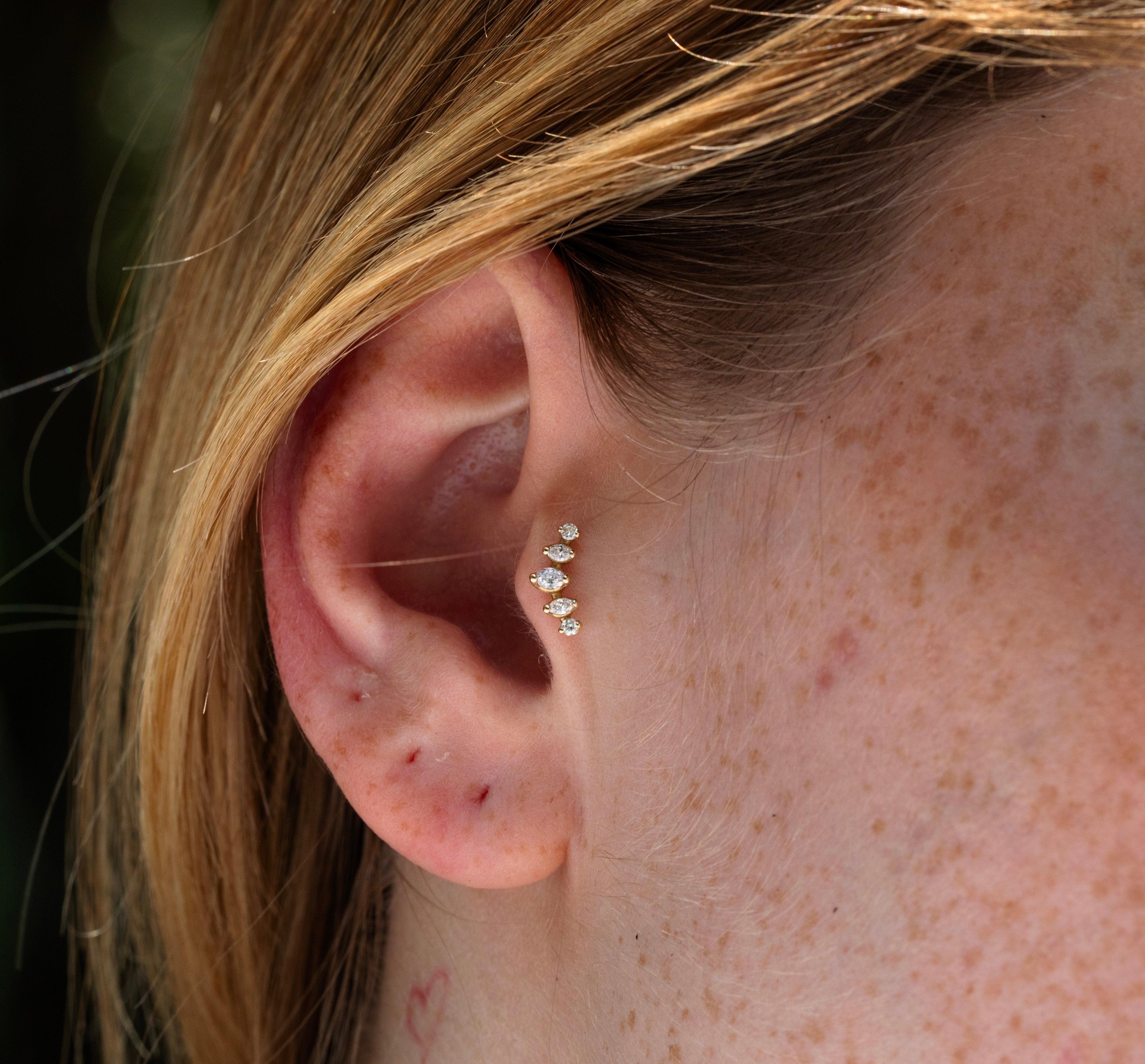 0.22 Karat Markiz Kesim Pırlanta Piercing - RNF0851 | Ronaff Pırlanta | Tektaş Yüzük, Pırlanta Yüzük, Kolye, Küpe