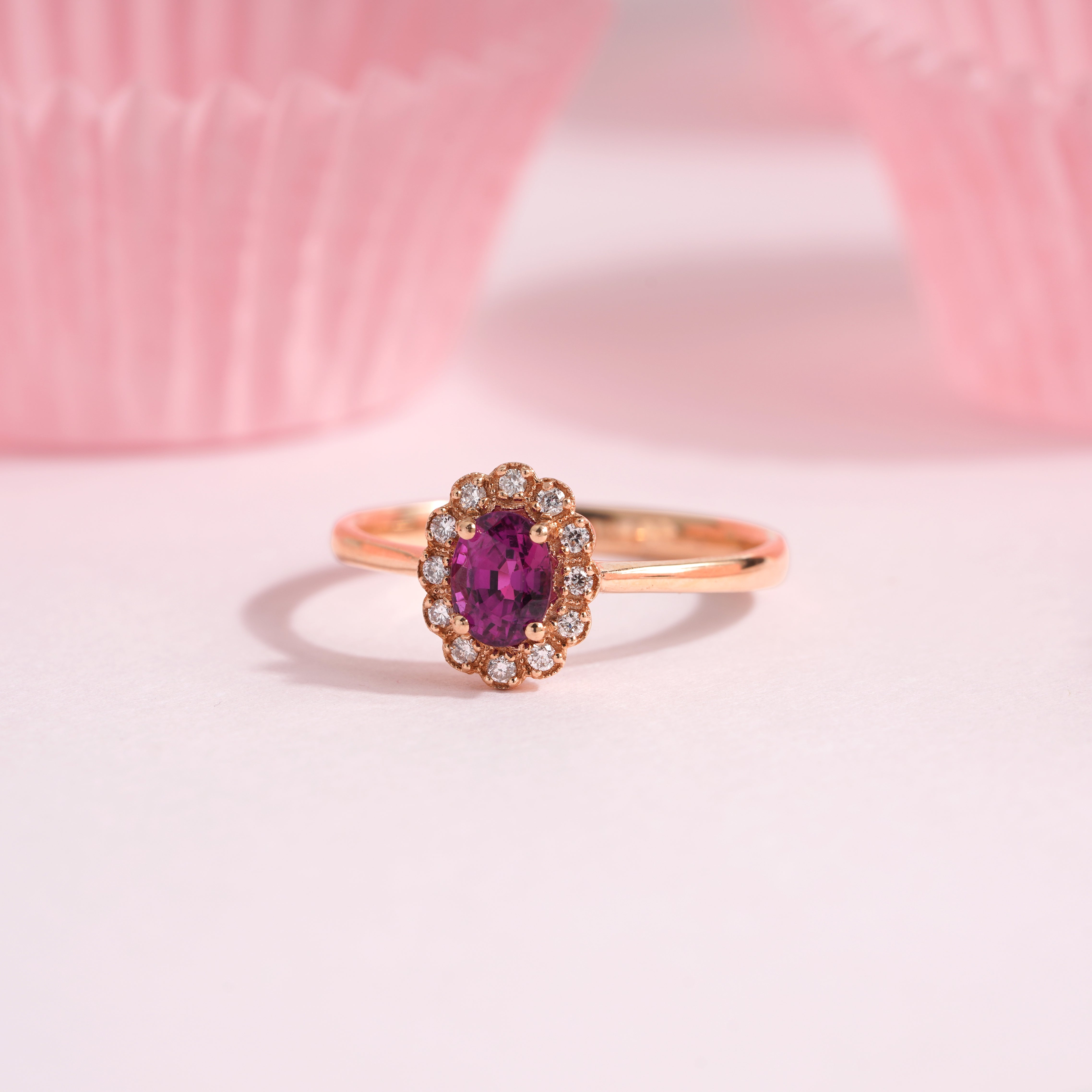 0.90 Karat Oval Yakut Pırlantalı Yüzük - RNF0244 | Ronaff Pırlanta | Tektaş Yüzük, Pırlanta Yüzük, Kolye, Küpe