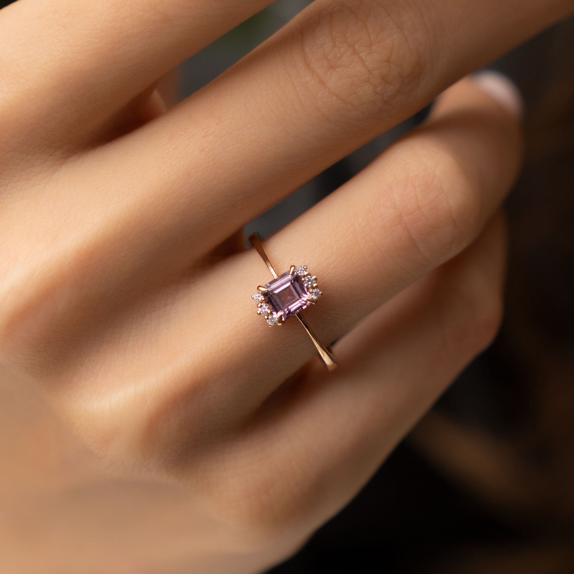 0.80 Karat Prenses Spinel Kesim Pırlantalı Tasarım Yüzük - RNF0250 | Ronaff Pırlanta | Tektaş Yüzük, Pırlanta Yüzük, Kolye, Küpe