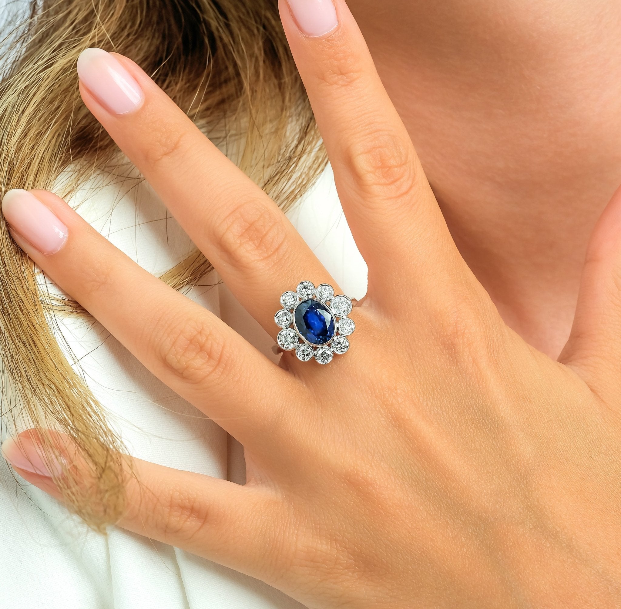 0.86 Karat Pırlantalı Safir Yüzük - RNF0883 | Ronaff Pırlanta | Tektaş Yüzük, Pırlanta Yüzük, Kolye, Küpe