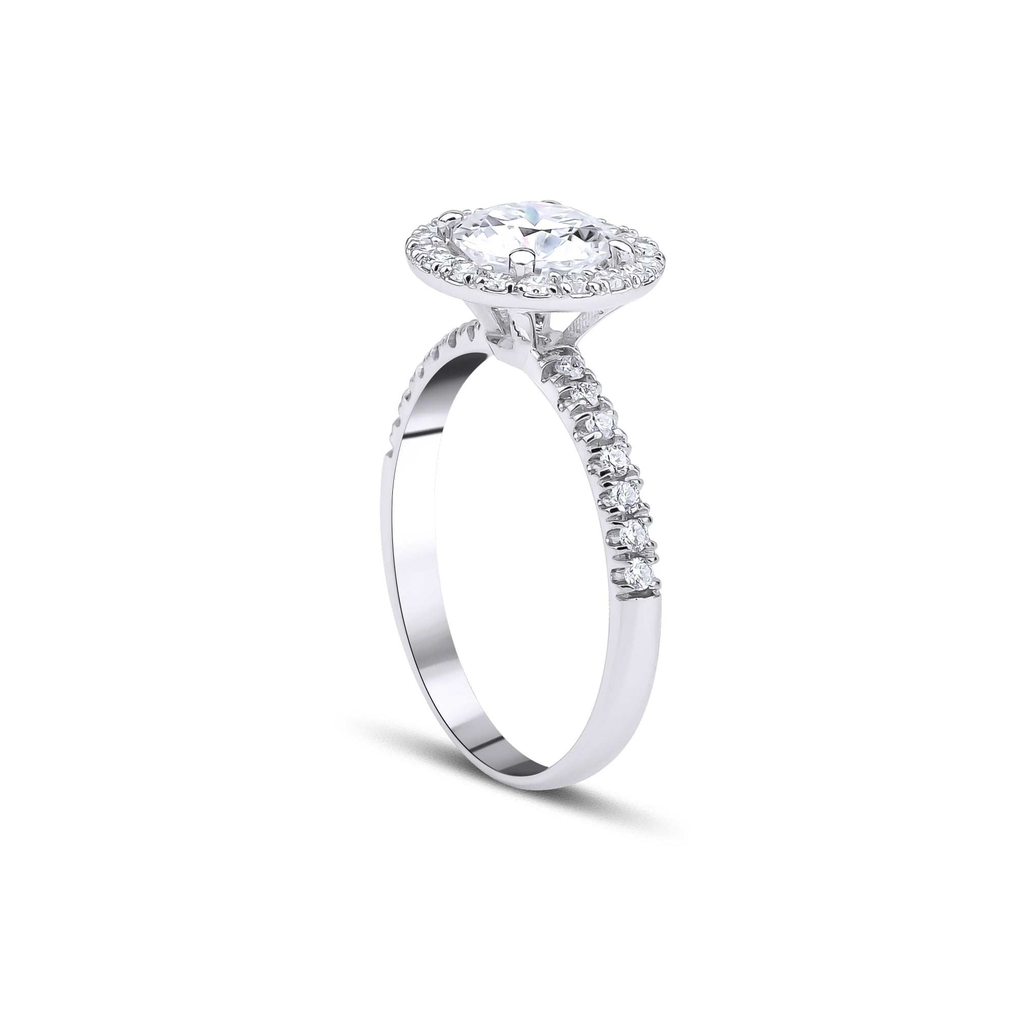 1.51 Karat Merkez Yuvarlak & 0.50 Karat Kenar GIA Sertifikalı Halo Model Tasarım Tektaş Pırlanta Yüzük - RNF0818 | Ronaff Pırlanta | Tektaş Yüzük, Pırlanta Yüzük, Kolye, Küpe